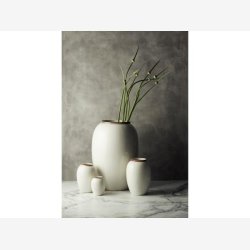 BITZ - Vase Creme 15,5xH25cm Stentj.