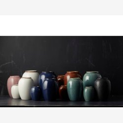 BITZ - Vase Creme 15,5xH25cm Stentj.