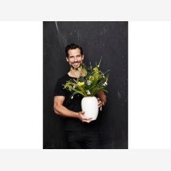 BITZ - Vase Creme 15,5xH25cm Stentj.