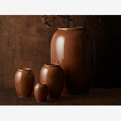 BITZ - Vase Amber 15,5xH25cm Stentj.