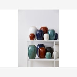 BITZ - Vase Amber 15,5xH25cm Stentj.