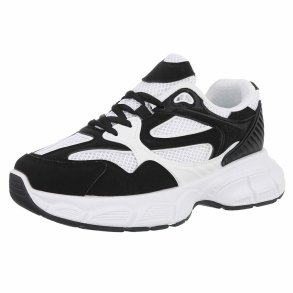 OLGA - Fritidssko Sort/Hvid