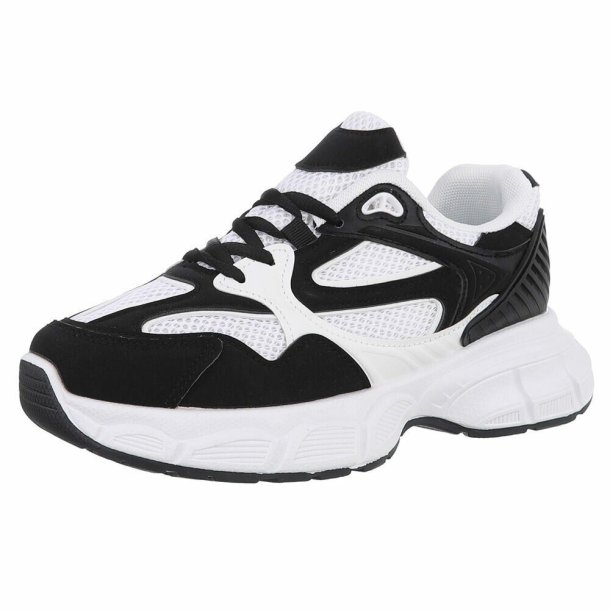 OLGA - Fritidssko Sort/Hvid