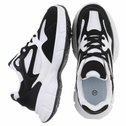 OLGA - Fritidssko Sort/Hvid