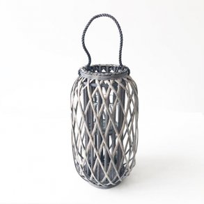 Lanterne Flet m/glasindsats & hank H: 50 : 27 cm. 