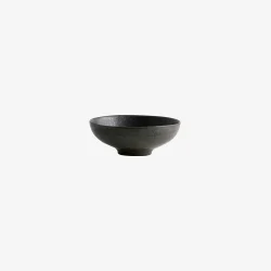 NORDAL - Sk�l Mat Sort Keramik H6.5x�16.5 cm.