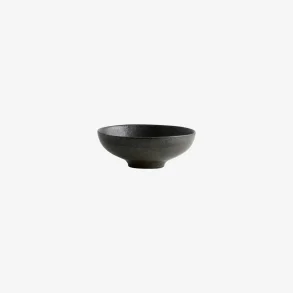 NORDAL - Sk�l Mat Sort Keramik H6.5x�16.5 cm.