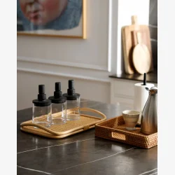 NORDAL - Opbevaringsglas m/tr�l�g Sort H: 24 �: 10,5 cm. 