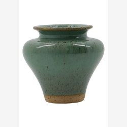 House Doctor - Vase Gr�n Lert�j H8.5xL9.5 cm.