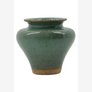 House Doctor - Vase Gr�n Lert�j H8.5xL9.5 cm.