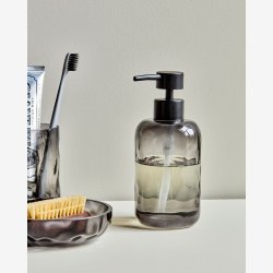 House Doctor - S�bedispenser Gr�t glas H17xL7,4 cm.