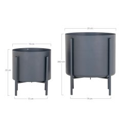 House Nordic - Pavia blomsteropsats, gr, st af 2 stk.