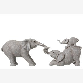 J-Line - Elefant figur m/elefantunge 