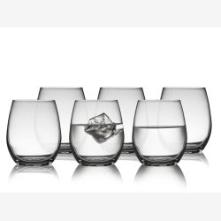 Lyngby Glas - Juvel Tumbler vandglas 39cl. 6 pak