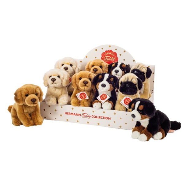 Teddy Hermann - Hund 4 assorterede farver 15 cm