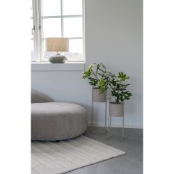 House Nordic - Rabo blomsteropsats, sand, 2 stk.