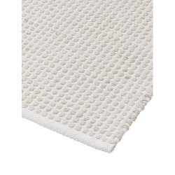 Svanefors - Gulvtppe mnstret 70x240cm. hvid