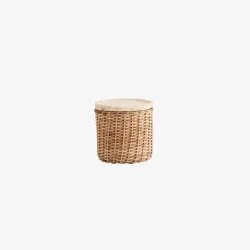 NORDAL - Arica Kurv m/l�g Natur H10.5x�11 cm.
