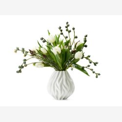 Mors - Flame Vase 15 cm Hvid
