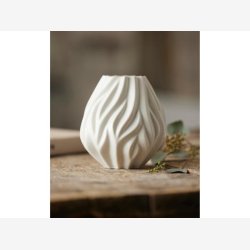 Mors - Flame Vase 15 cm Hvid