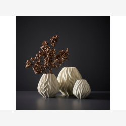 Mors - Flame Vase 15 cm Hvid