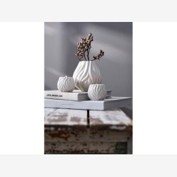Mors - Flame Vase 15 cm Hvid