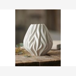 Mors - Flame Vase 19 cm Hvid