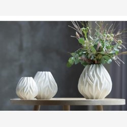 Mors - Flame Vase 19 cm Hvid