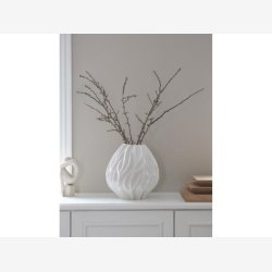Mors - Flame Vase 23 cm Hvid