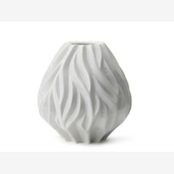 Mors - Flame Vase 23 cm Hvid