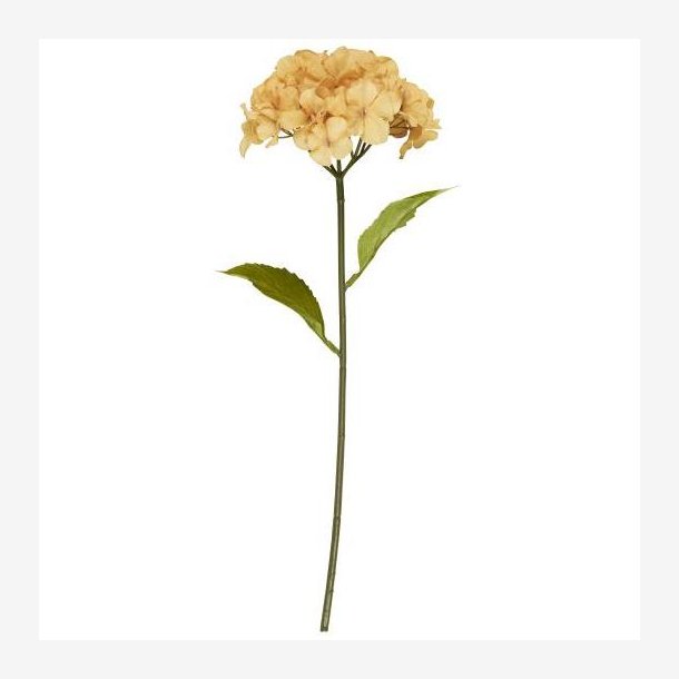 Ib Laursen - Smuk Hortensiastilk i plastik 60x15cm, Gul