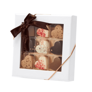 Aalborg Chokoladen -  9 stk. hjerter i ske 90 g.