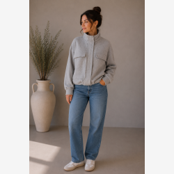 Marta Du Chateau - MdcLumi Jakke Gr� Onesize