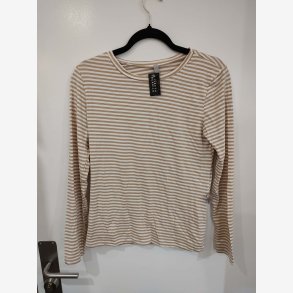 T-Shirt Strib Beige Onesize 95%viscose, 5%elestan