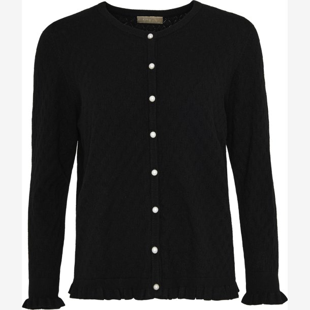 Ofelia - Aja Strik Cardigan Sort