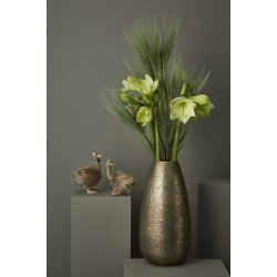 Speedtsberg - Vase i metal antik guld H39cm. D21cm.