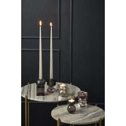 Speedtsberg - Krystal lysestage rosa H9cm.