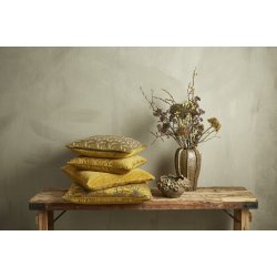 Speedtsberg - Pudesortiment med 3 matchende puder i mustard