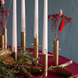 Adventstal til lys, messing