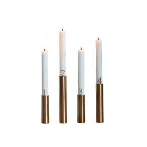 Adventstal til lys, messing