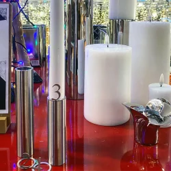 Adventstal til lys, rustfrit stl