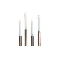 Adventstal til lys, rustfrit stl