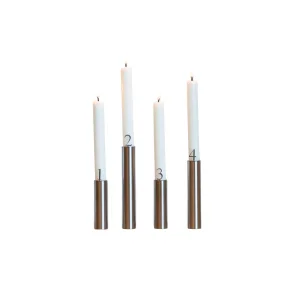 Adventstal til lys, rustfrit stl