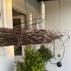 SNOREN - Lysholder i rget eg til adventsring.