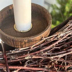 SNOREN - Lysholder i rget eg til adventsring.