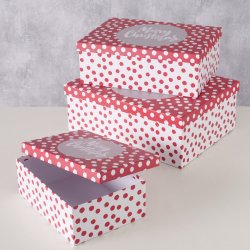 sker m/prikker Rd/Hvid Papir/Pap - Flere Strrelser