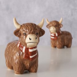 Salt &amp; Peber st Okser "Bente &amp; Bent" H: 9 L: 10 cm. Stentj