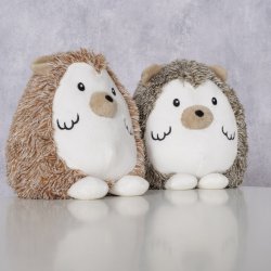 D�rstopper Pindsvin Brun/M�rkebrun Polyester, Sand 16x14x17 cm