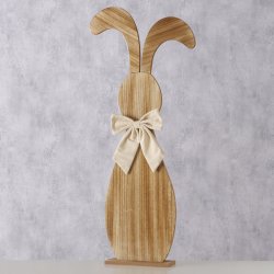 Kanin tr�figur med sl�jfe Slash fyr, MDF, polyester D:39 B:9 H:90 cm