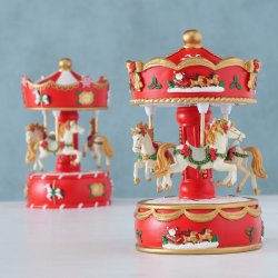 Jule Spilledse Polyresin LED H: 17 D: 10 cm Beige, Grn, Rd, Hvid Leveres Assorteret